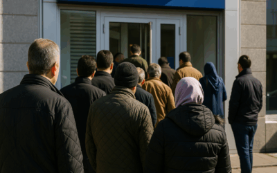 Mevduat faizleri dibe vurdu! Banka önlerinde uzun kuyruklar oluştu