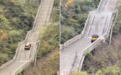 Ünlü otomobil markası şov yaparken rezil oldu: Tarihi yapıyı mahvettiler