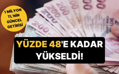 Mevduat Faizleri Yüzde 48&apos;e Kadar Yükseldi: 1 Milyon TL&apos;nin Güncel Aylık Getirisi Ne Kadar?
