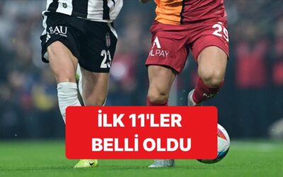 Galatasaray-Beşiktaş Derbisinde İlk 11&apos;ler Belli Oldu