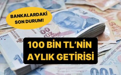 Mevduat Faizlerinde Son Durum: 100 Bin TL'nin Aylık Getirisi Belli Oldu!