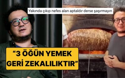 İlgi Çekmek İçin Her Şeyi Yapıyor! Oytun Erbaş&apos;ın &quot;3 Öğün Yemek Geri Zekalılıktır&quot; Sözleri Tepki Çekti