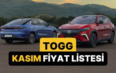Kasım 2025 Togg Fiyat Listesi: Togg T10X ve T10F Güncel Fiyatlar 2025