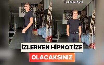 30 Saniyede 40&apos;tan Fazla Poz Veren Modeli İzlerken Hipnotize Olacaksınız