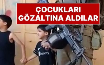 İsrail Askerlerinin Filistinli Çocukları Gözaltına Aldıkları Görüntüler Tepki Çekti