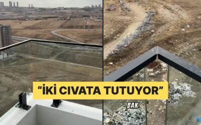 Yeni Yapılan Bir Binanın Balkon Korumalıklarını Gören İşçi Tepki Gösterdi
