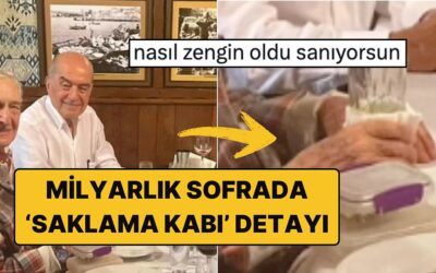 Murat Ülker ve Rahmi Koç&apos;un Gündem Olan Akşam Yemeğindeki &quot;Saklama Kabı&quot; Detayı