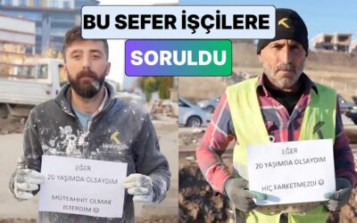 Çorum&apos;da İnşaat İşçilerine Tekrar 20 Yaşında Olsalardı Neyi Farklı Yapmak İsteyecekleri Soruldu