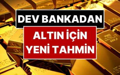 Altın Yatırımcılarına Dev Bankadan Uyarı: Altında Beklenen Fiyatı Açıkladı