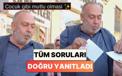 Hatay&apos;da Sokak Röportajında Sorulan Tüm Soruları Doğru Yanıtlayan İlkokul Mezunu Adam Alkışlarla Desteklendi