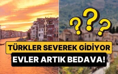 Taşınana Ev Bedava: Türklerin Çok Sevdiği Avrupa Ülkesinden İlginç Karar!