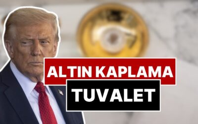 Trump Altın Varaklı Tuvaletini Paylaştı: Altın Kaplama Sifon ve Çöp Kovası