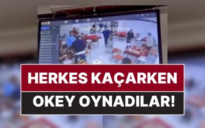 Bursa'da Dört Arkadaş 6.1 Büyüklüğündeki Deprem Anında Herkes Kaçarken Okey Oynamaya Devam Etti