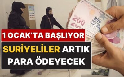 Suriyeliler Faydalanıyordu: 1 Ocak’tan İtibaren Artık Para Ödeyecekler
