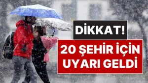 4 Kasım Salı Hava Durumu: Meteoroloji’den 20 Şehir İçin Sağanak Yağmur Uyarısı