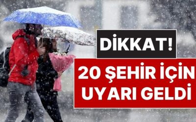 4 Kasım Salı Hava Durumu: Meteoroloji’den 20 Şehir İçin Sağanak Yağmur Uyarısı