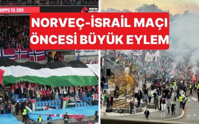 Norveç Halkı İsrail Maçı Öncesinde Stat Dışında ve İçinde Filistin Yanlısı Eylemlere İmza Attı