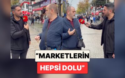 Sokak Röportajında Konuşan Bir Adam Ekonomiyi Marketlerin Doluluğu Üzerinden Yorumladı