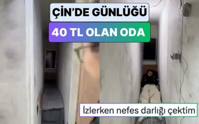 Çin&apos;de Günlük Ücreti 40 TL Olan Odanın Görüntüsünü İzlerken İçiniz Daralacak