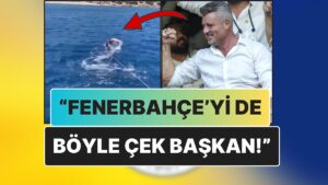 Yeni Başkan Sadettin Saran&apos;ın Bozulan Botunu Yüzerek Karaya Çektiği Görüntüler Yeniden Gündem Oldu