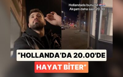 Hollanda&apos;da Yaşayan Bir Türk Akşam Saatlerinde Sokakları Paylaştı: &quot;Hollanda&apos;da Hayat Saat 8&apos;de Biter&quot;