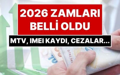 2026 Yılı Zamları Belli Oldu: Ekim Enflasyonu Sonrası Yeniden Değerleme Oranı Netleşti, Zamlar Ortaya Çıktı