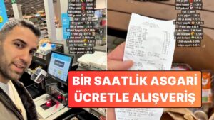 İsviçre'de Yaşayan Bir Türk, Bir Saatlik Asgari Ücretle Yaptığı Alışverişi Paylaştı