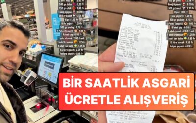 İsviçre'de Yaşayan Bir Türk, Bir Saatlik Asgari Ücretle Yaptığı Alışverişi Paylaştı