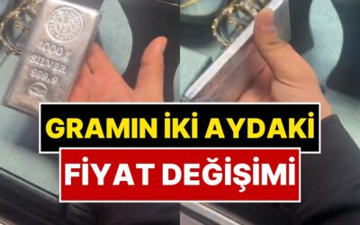 Bir Kuyumcu Gümüşün İki Ay Önceki Fiyatıyla Şimdiki Fiyatını Karşılaştırdı
