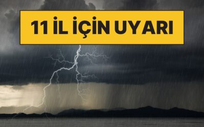 Kış Etkisini Göstermeye Başlıyor: Meteoroloji&apos;den 11 İl İçin Gök Gürültüsü ve Sağanak Yağış Uyarısı