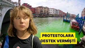 Büyük Kanal&apos;ı Yeşile Boyayan Greta Thunberg&apos;in Venedik&apos;e Girmesi Yasaklandı