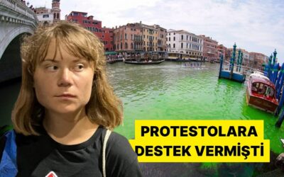 Büyük Kanal&apos;ı Yeşile Boyayan Greta Thunberg&apos;in Venedik&apos;e Girmesi Yasaklandı