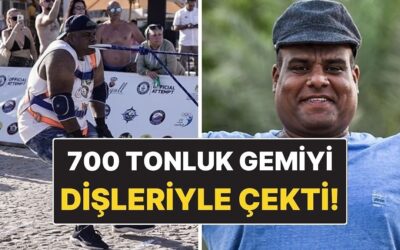 Mısırlı Güreşçi Ashraf Mahrous Dişleriyle 700 Tonluk Gemiyi Çekti!