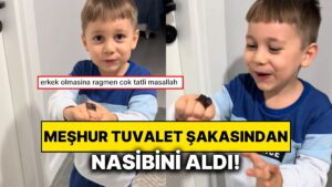 Meşhur Tuvalet Şakasından Nasibini Alan Çocuğun Kibarlığı ve Tatlılığı Karşısında İçiniz Eriyecek!