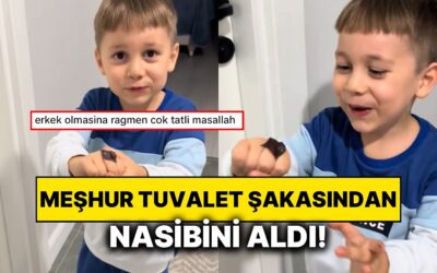 Meşhur Tuvalet Şakasından Nasibini Alan Çocuğun Kibarlığı ve Tatlılığı Karşısında İçiniz Eriyecek!