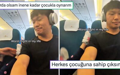 İnsanlar İkiye Bölündü: Bindiği Uçakta Yanındaki Çocuk Tarafından Rahatsız Edilen Genç O Anları Paylaştı