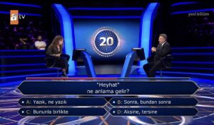 &quot;Heyhat Ne Anlama Gelir?&quot; Kim Milyoner Olmak İster Sorusu