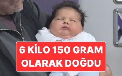 Ali Atilla Bebek Görenleri Şaşırtıyor: 6 Kilo 150 Gram ve 59 Santim Boyunda Dünyaya Geldi