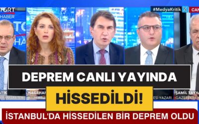 6.1 Büyüklüğündeki Deprem TGRT Haber Stüdyosunda Canlı Yayında Hissedildi!
