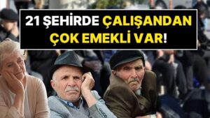 21 Şehirde, Emekli Sayısı Aktif Çalışan Sayısını Geçti