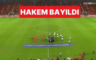 Türkiye-Kosova Maçında Korku Dolu Anlar Yaşandı: Hakem Seremonide Yere Yığıldı