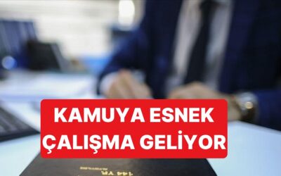 Kamuya Esnek Çalışma Modeli Geliyor: Mevzuat Hazırlıkları Başladı