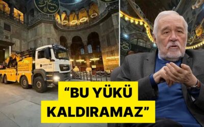Ünlü Tarihçi İlber Ortaylı Ayasofya Camii&apos;nde Yapılan Çalışmalara Tepki Gösterdi