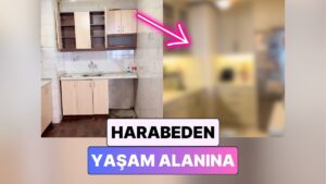 Bir Kadın Yaptığı Tasarımla Harabeden Yaşam Alanına Çevirdiği Mutfağının Değişimini Paylaştı