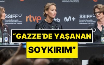 Dünyaca Ünlü Oyuncu Jennifer Lawrence Filistin&apos;de Yaşananlara &quot;Soykırım&quot; Dedi
