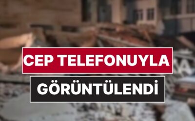 Sındırgı&apos;da Meydana Gelen 6.1 Büyüklüğündeki Depremde Bir Binanın Yıkım Anı Kameraya Yansıdı