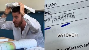 Bir Öğretmen Öğrencilerinin Gezegenlerle İlgili Sınavda Verdiği Yanıtları Paylaşmasıyla Viral Oldu: “Satürüh”