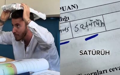 Bir Öğretmen Öğrencilerinin Gezegenlerle İlgili Sınavda Verdiği Yanıtları Paylaşmasıyla Viral Oldu: “Satürüh”