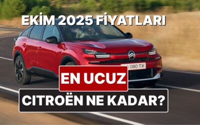 Ekim 2025 Citroen Fiyat Listesi! İşte C3, C4, C5, Aircross, Ami, Berlingo ve C-Eylsee Güncel Fiyatları