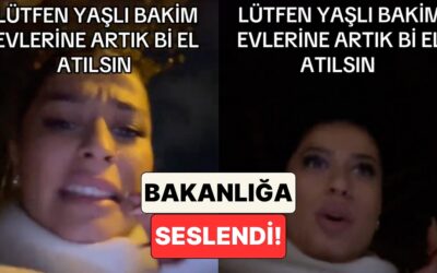 Yaşlı Bakım Evinde Çalışan Bir Kadın Gördüklerine İsyan Ederek Bakanlığa Seslendi